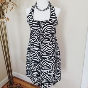 Robbie Bee Zebra Print Dress